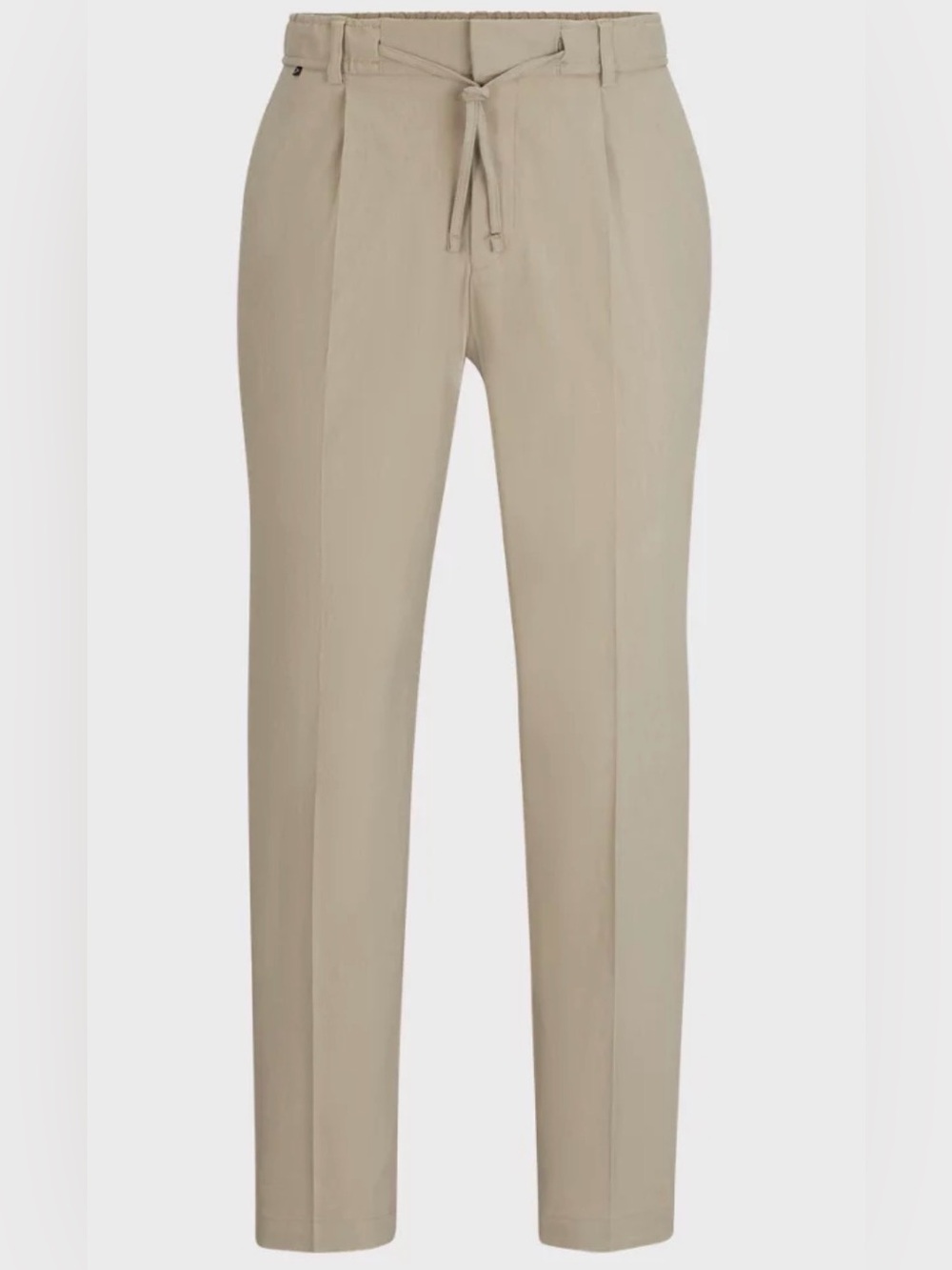 BOSS Hugo Boss Mens 32 Regular Perrin Relaxed Fit Trousers Pants Linen Blend
